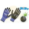 Guantes Nylon texturado color azul recubiertos en Nitrilo “NitriGrip” 