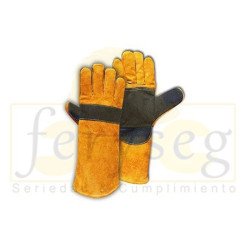 Guante soldador naranja negro STEELPRO