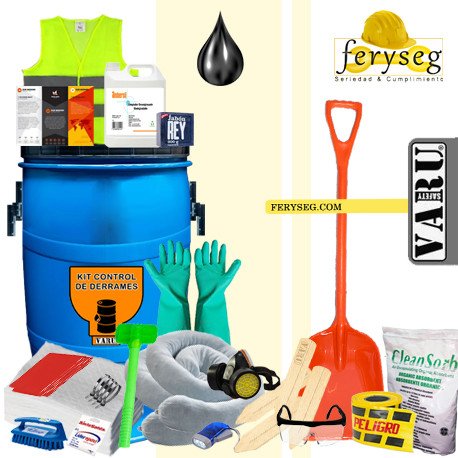 Kit anti derrames de 10 galones