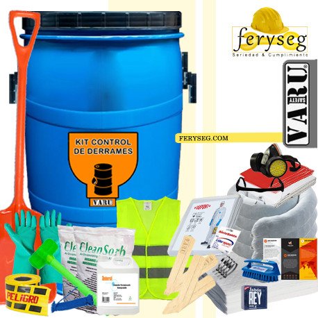 Kit anti derrames de 25 galones